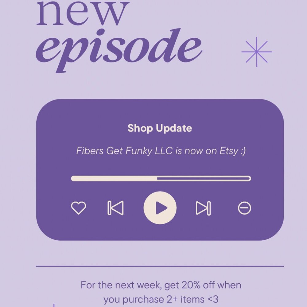 FibersGetFunkyLLC has changed platforms - read description <3